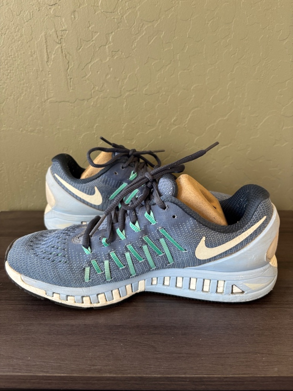 Nike Zoom Odyssey 2‎ Blue White Swoosh Running Shoe Sneaker Size 8.5 - Picture 5 of 10